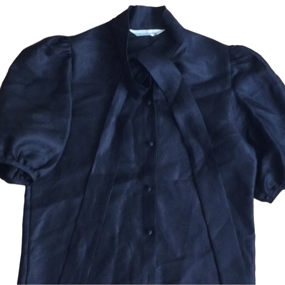 GGDB black silk blouse